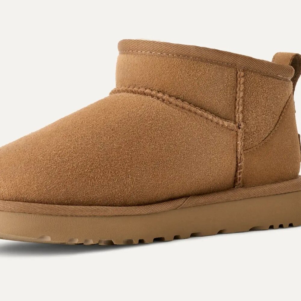 UGG Chestnut Suede Mini Ankle Booties - Picture 2 of 10